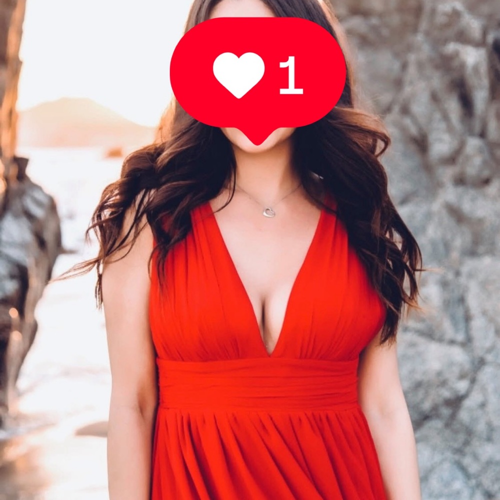 Lulu's Vibrant Red Dress